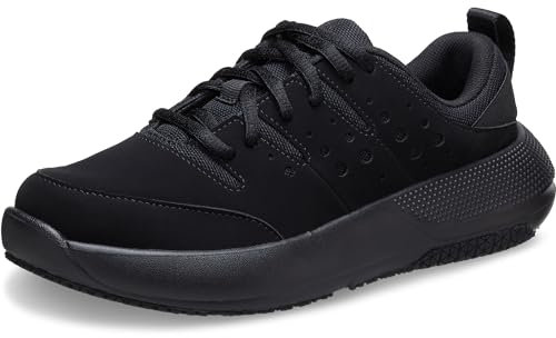 Crocs Mujer On The Clock Work Sneaker W Zapato, Triple Black, 34/35 EU