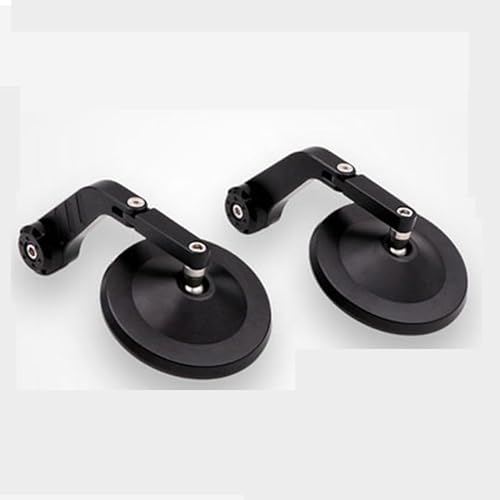 Motorrad Spiegel Moto Rückspiegel Für Husqvarna Für Svartpilen/Vitpilen 401 Motorrad Lenker Spiegel Motorrad Zubehör Universal Supermoto Spiegel (Color : Collapsible)