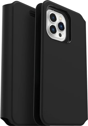 OtterBox Strada Via Folio Case for iPhone 13 Pro Max/ 12 Pro Max with Card Holder - Non Retail Packaging - Black