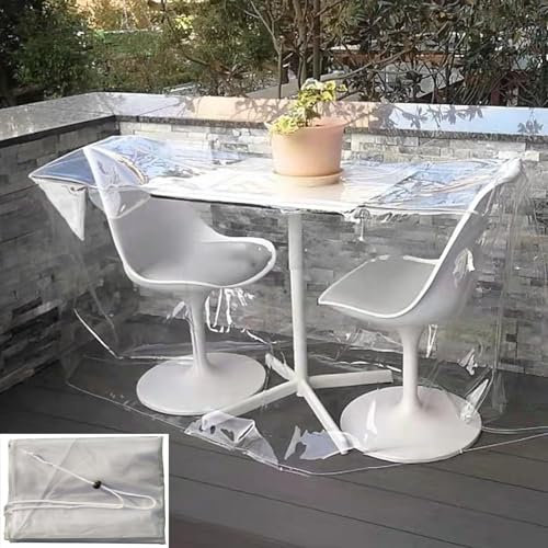 Housse Transparente Pour Salon De Jardin Imperméable Housse De Canapé En Plastique Antipoussière Convient à Canapés Chaises Fauteuils Inclinables Stoc(Size:180x110x73cm/70.9x43.3x28.7in,Color:Effacer)