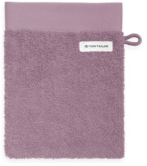 TOM TAILOR Gant de Toilette, Lot de 6, 16 x 21 cm, 100% coton / éponge, avec attache et étiquette avec logo, COLOR BATH TOWEL Violet (Cozy Mauve)