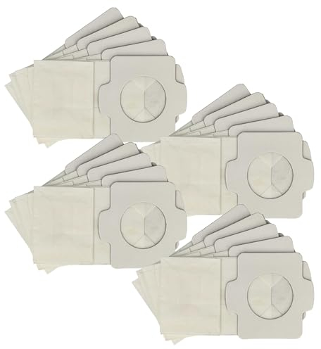 vhbw 20x Staubsaugerbeutel kompatibel mit Makita CL100, CL100DZX, CL100D, CL070, CL100DZ, CL070D Staubsauger - Papier, 11,8cm x 6cm Hellblau