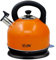 Electric kettle 3L, large kettle electric cordless 2000W fast boil quiet, filter kettle with whistling and temperature control, Home kitchen accessories (3L Matt Orange)