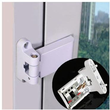 ZGXNYI Fensterscharniere Aluminiumlegierungstüren Flügelfahnenscharnier Balkontür Fensterscharniere Verstellbare Hochleistungs-Sicherheitsscharniere Hardware Abnehmbares Scharnier