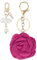 PATIKIL Porte-Clés en Forme de Fleur, Porte-Clés Émaillé avec Pendentif de Rose Mignon pour Sac à Main, Accessoires de Sac à Main, Porte-Clés de Voiture, Rose Rouge