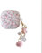 PLXBYC Cute Earbuds Case for Samsung Galaxy Buds FE/Buds 2 pro/Buds 2/Buds Live/Buds pro,Fashion Flower Oil Painting Protection Cover with Keychain for Girls (Pink)