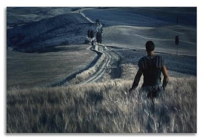 Russell Crowe Gladiator in The Field Movie Poster Poster Dekorative Malerei Leinwand Wandkunst Wohnzimmer Poster Schlafzimmer Malerei,Wandkunst Bilddruck Moderne Familienzimmer Dekor 20x30inch(50x75cm