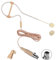 Single Earhook Headset Microphone – Compatible with Shure Wireless Bodypack, Omnidirectional Mic for Lectures, Stage, Theater, Podcasts, with Windscreen, 1.5m Cable, Mini XLR 4-Pin (TA4F)