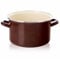 Emaille-Topf Kochtopf Schmortopf emailliert BROWN 26 cm 6,5 L