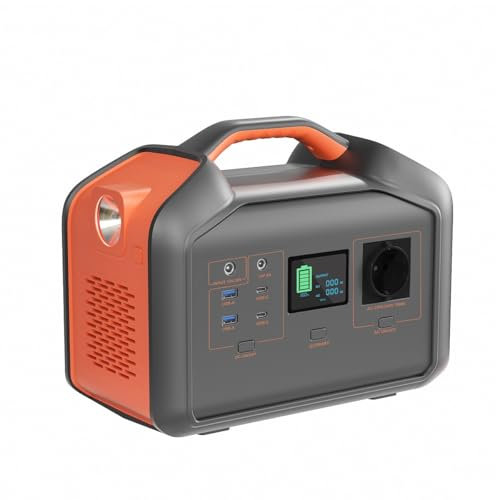 Straxelle Portable Generators 700W(Peak 1000W) Tragbare Power station C519.48Wh MPPT Solar Generator Batterie, 150W Schnellladeleistung LCD-Anzeige Für Camping,Draußen,Reisen,Notfälle,Unterwegs