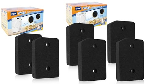 KEEPOW 2+4 Tumble Dryer Filters for Miele T1 Dryer 9164761, Reusable Sponge Filter and Tumble Dryer Filter Replacement for Miele T1 9164761, 2-Layer Filtration for Efficient Cleaning, 207×157×30mm