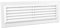 9 x 3 White Plastic Louvre Air Vent Grille with Flyscreen Cover