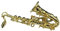 Miniblings Saxofon Brosche Sax Saxofonbrosche Saxophon +Box vergold. - Handmade Modeschmuck I Anstecknadel Button Pins