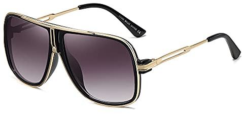 SHEEN KELLY Retro 80er Vintage Piloten Sonnenbrillen Metall Damen Herren Die klassische eyewear Neutral Große Transparente brillen Luxus