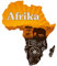 GRAZDesign Wandtattoo Afrika Kontinent, afrikanische Deko, Wandsticker Afrikanische Zeichen, Wandaufkleber Wohnzimmer Schlafzimmer, Fototapete selbstklebend XXL, 60x50cm