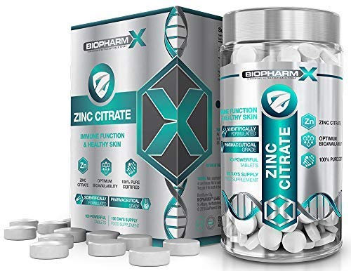 Zinc 50mg Maximum Strength Supplement (3+ Month Supply - 100 Premiums Tablets)