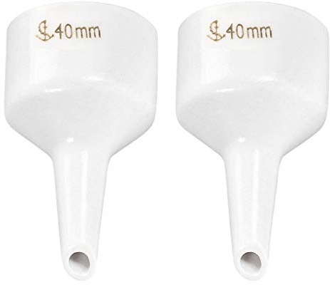 sourcing map Buchner Embudo 40mm Porcelana Cerámica Filtración Buchner Filtro para Laboratorio 2uds