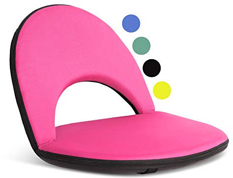 Lazy Bum - Floor Chair –Floor Gaming Chair – Portable Floor Lounger Available in Five Colours – Foam Folding Floor Chair with 5 Reclining Positions– Lightweight Anti Slip Floor Chair with Back Support