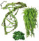 kathson Lot de 3 plantes grimpantes flexibles en plastique pour reptiles et plantes grimpantes,Décoration d'habitat pour animaux domestiques,Dragons barbus, serpents, grenouilles et autres reptiles