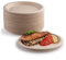 Lot de 50 assiettes en carton super rigides 100 % biodégradables et compostables, respectueuses de l'environnement, très résistantes, recyclables, parfaites pour les pique-niques et les (22,9 cm)