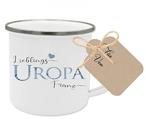 Manufaktur Liebevoll personalisierte Tasse für den Uropa - Trinkbecher als Geschenk und Dankeschön für den Lieblingsuropa
