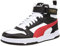 PUMA RBD Game, Sneaker Unisex - Adulto, White High Risk Red Black Team Gold, 41 EU