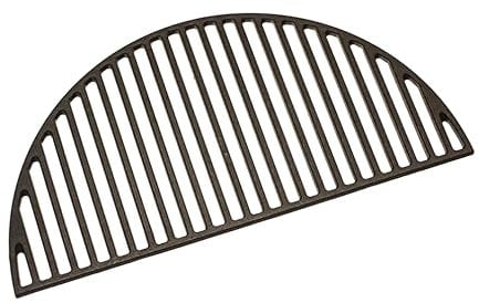 KAMADO Bono - Griglia a Mezza Luna in Ghisa per Sistema di Cottura a Due Zone per Barbecue, Diametro 49 cm, Griglia per BBQ, Cottura Uniforme, Compatibile con Dispositivo Kamado Bono Grande