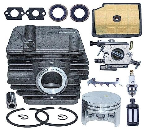 1 set 40mm Cilindro Carburatore for Stihl MS200T 020T for Motosega Abbattimento Cane Top End Kit Parti di Attrezzi Da Giardino Motosierra Gasolina