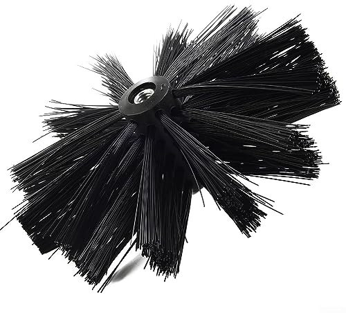 Chimney Cleaning Brush, 100/150mm Fireplace Cleaning Tools Bristle Brush Heads Used For Cleaning Duct Vents