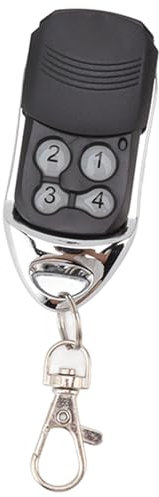 Schlüsselanhänger Garagentoröffner Fernbedienung, Garagentoröffner Fernbedienung mit Schlüsselbund, Programmierbarer 4 Tasten Safe, 433, 42 MHz Garagentor Fernbedienung
