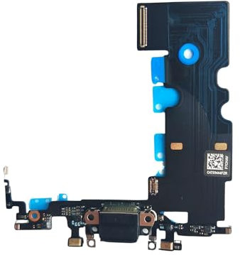 MEEFIX Dock Connector Charging Port Flex Cable Assembly with Microphone for iPhone SE 2020 (Black)