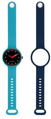HIP HOP Orologio HWU1201 DONNA HERO.NEXT quadrante MONO-COLORE NERO movimento SMARTWATCH SMARTMODULE e CINTURINO SILICONE BLU, AZZURRO HWU1201