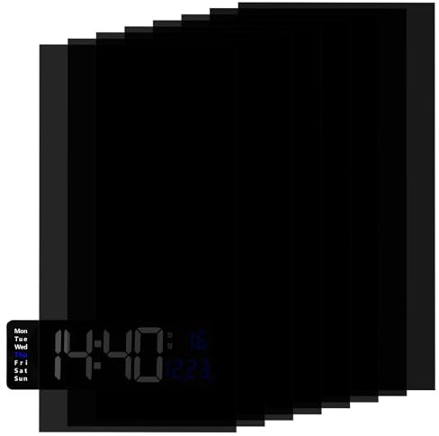 Hariendny 8 Blätter LED Licht Dimmer Folie Selbstklebend LED Abdeckung dimmen 50%~80% Lichtdimmer Aufkleber Abdunklungsfolie für Lichtwecker Router Fernseher Elektronikgeräte