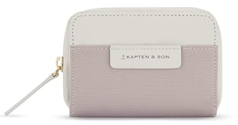 Kapten & Son Geldbörse Damen | Bergen Pro Wallet Muted Clay | Portemonnaie Damen Klein Rosa | Geldbeutel mit 8 Kartenfächern & Kleingeldfach | 9,5x11,5X 3,5 cm