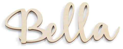 Kikone Nome in Legno Personalizzato Lettere in Legno Scritte Nome per Decorazione Della Casa Regali su Misura Matrimonio Santa Comunione Compleanno Decorazione Porta per Bambini 20-88cm