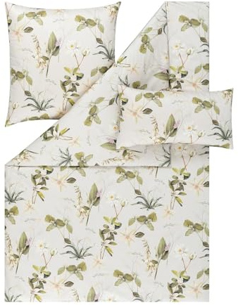 ESTELLA Schweizer Premium Satin Bettwäsche Nadea grün