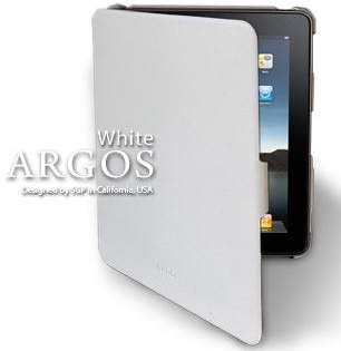 SGP Argos Series Genuine Leather Custodia Vera Pelle per iPad 3G WiFi White
