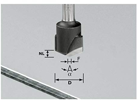 Festool V-Nutfräser HW S8 D18-135°/Alu