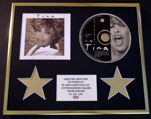 TINA TURNER/CD DISPLAY/LIMITED EDITION/COA/WHAT'S LOVE GOT TO DO WITH IT