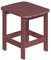 NEG Design Adirondack Tisch Marcy Beistelltisch täuschend echte Holzoptik, wetterfest, UV- und farbbeständig rot-braun