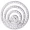 Morella Damen Coin Silber Strassringe 33 mm