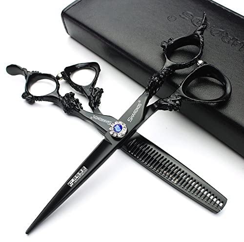 6 Zoll professionelle Friseurschere Set, japanische Friseurschere, Friseur/Familie spezielle Friseurschere(6 Zoll, 2 Stück-C)
