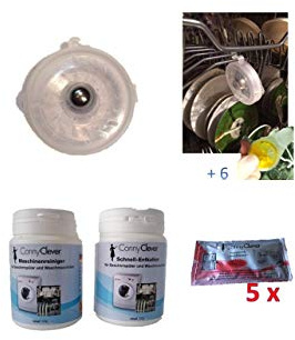 alles für den geschirrspüler Magnet gegen Rost + 6 Mini Düfte + Entkalker und Maschinenreiniger für Waschmaschinen und Geschirrspülmaschinen + Conny Clever Hygiene-Tücher, 5 Pack