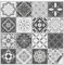 Kiwistar Piastrelle adesive per piastrelle, 25 x 25 cm, set da 16 pezzi
