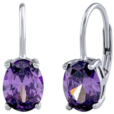 SILVEGO Damen Ohrringe aus 925 Sterling Silber mit Steinen