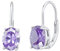 SILVEGO Damen Ohrringe aus 925 Sterling Silber mit synthetischem Amethyst