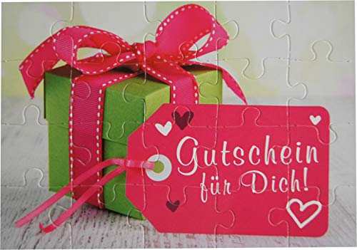 bsb Puzzle Geburtstagskarte Glückwunschkarte Gutschein für Dich