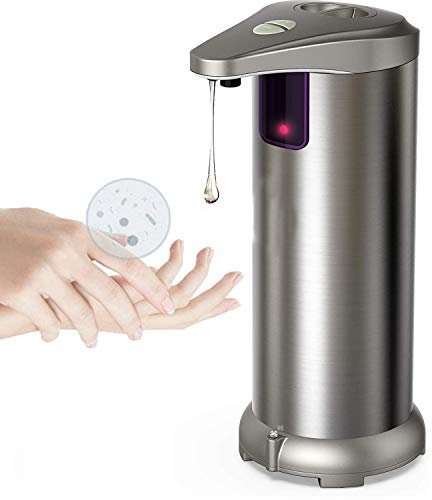 Kethvoz Touchless Seifenspender, 0.S Level Infrarot Sensor Seifenspender mit einstellbarem Ausgangsschalter für Badezimmer, Küche, Hotel, Restaurant, Tragbar und IP65 wasserdicht
