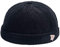 Herrenmütze, Dockermütze, Beanie, Matrosenmütze, Arbeitermütze, Rollmanschette, Retro, randlos, verstellbar, 0072-Schwarz, Einheitsgröße
