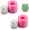 Tier Silikonform 2 Stück Silikon Seifengießform Kerzen Gießform Diy Eulen Silikonform 3D Eulenform Silikonform 3d Tiere Backformen Kreativ Handwerk Für Seife Kerze Schokolade Rosa
